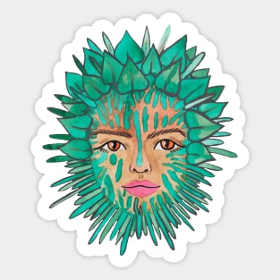 Beautiful flower girl Sticker